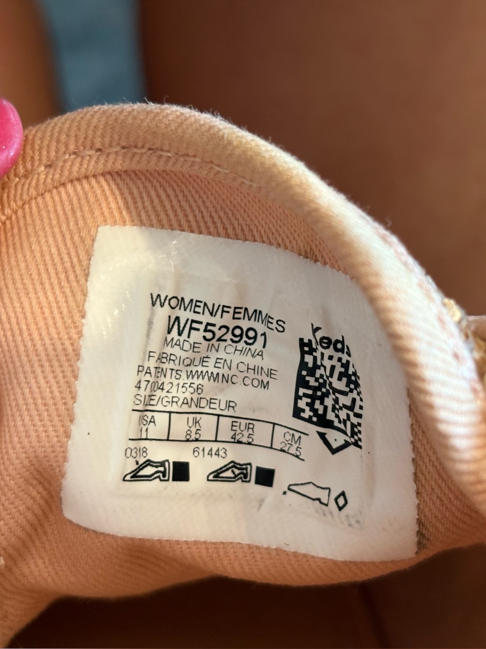 Keds x Kate Spade New York Champion Glitter Sneakers Rose Gold Size 11 - Picture 2 of 7